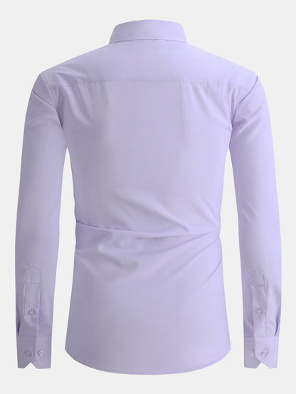 Long Sleeve Contrast Dress Shirt