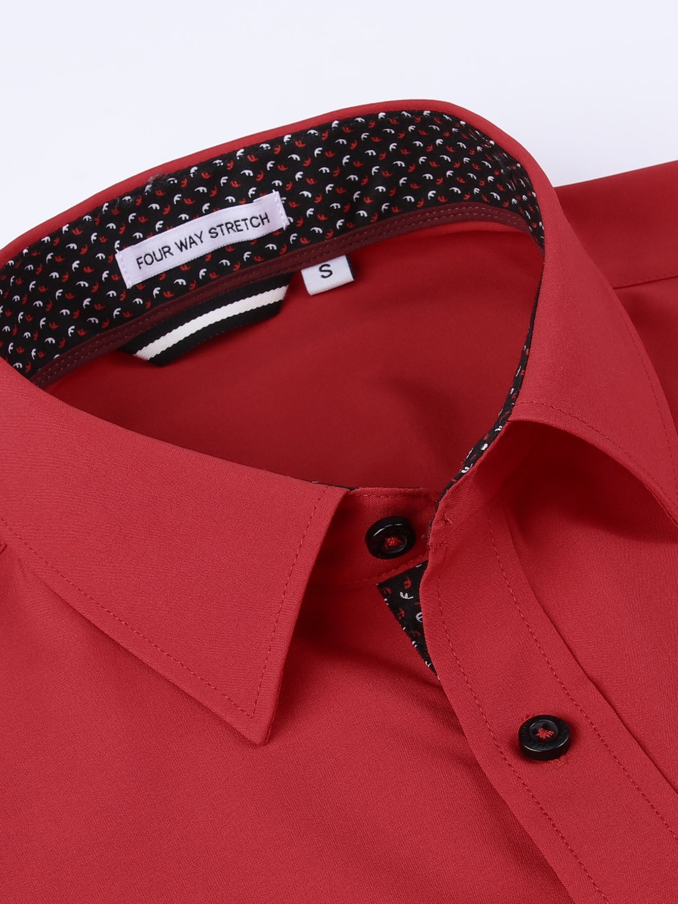 Long Sleeve Contrast Dress Shirt