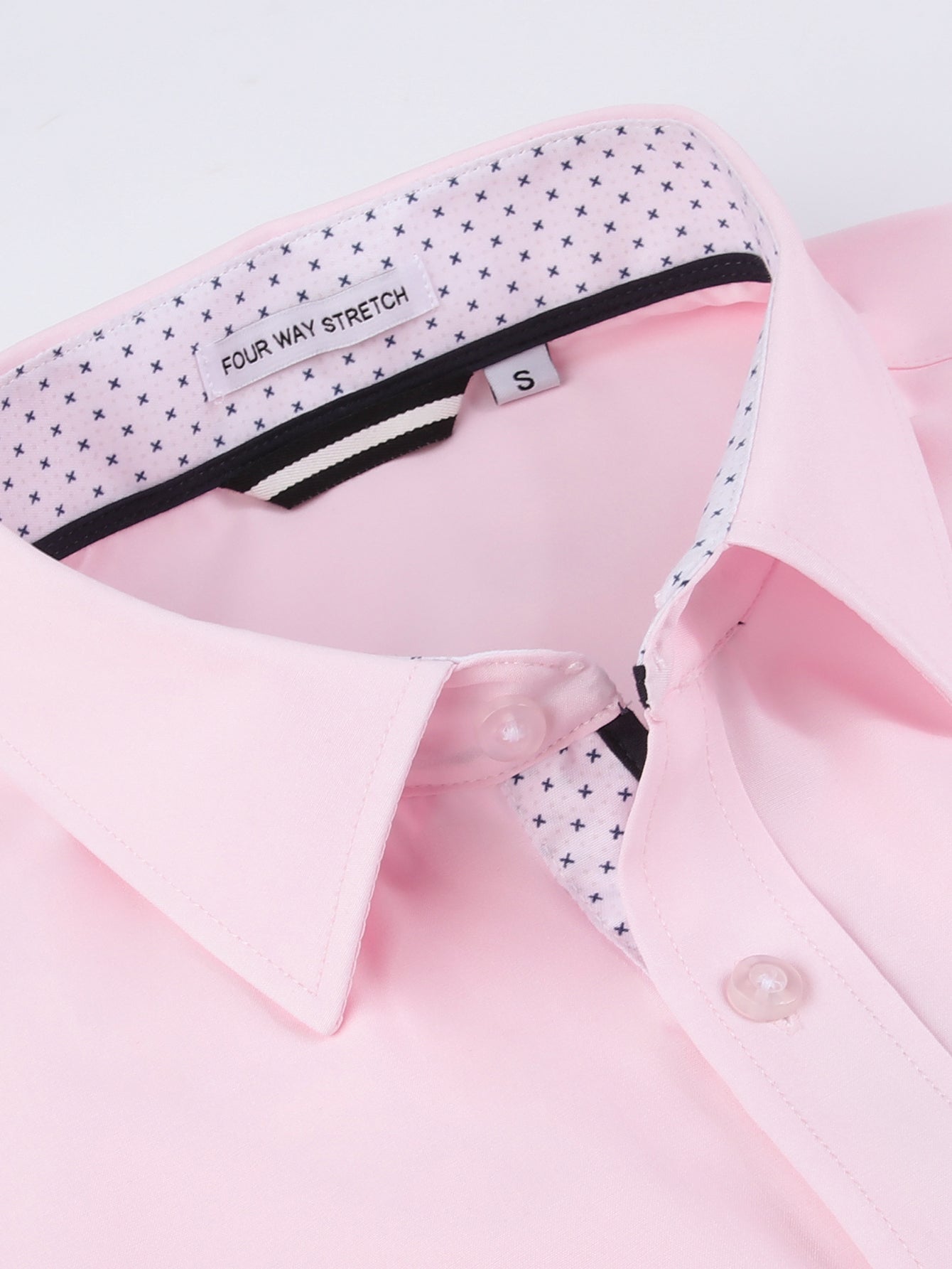 Long Sleeve Contrast Dress Shirt