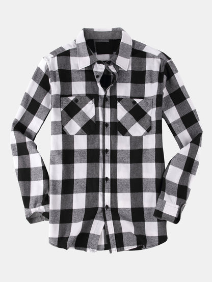 Flannel Plaid Button Up Shirt