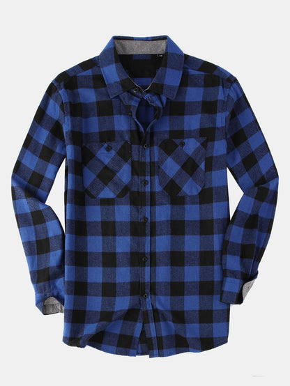 Flannel Plaid Button Up Shirt