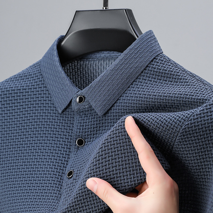 Sophisticated Textured Polo Shirt