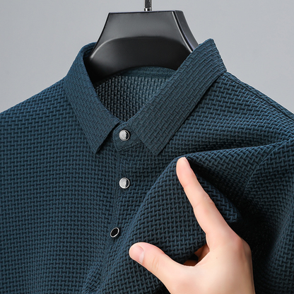 Sophisticated Textured Polo Shirt