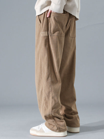 Straight Leg Corduroy Pants