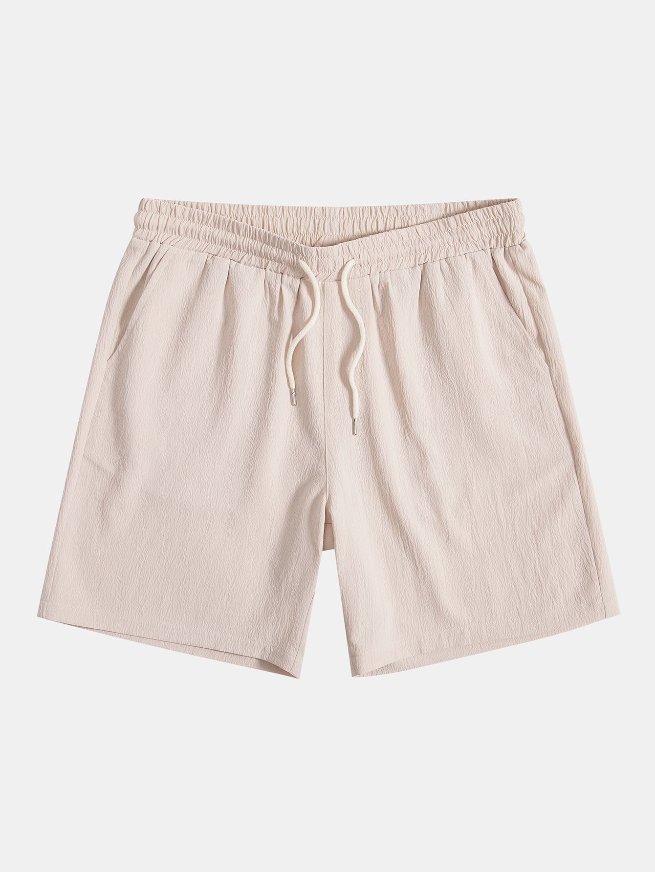 Crinkled Drawstring Shorts
