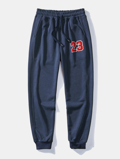 Number 23 Print Jogging Pants