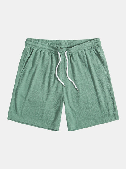 Crinkled Textured Shorts
