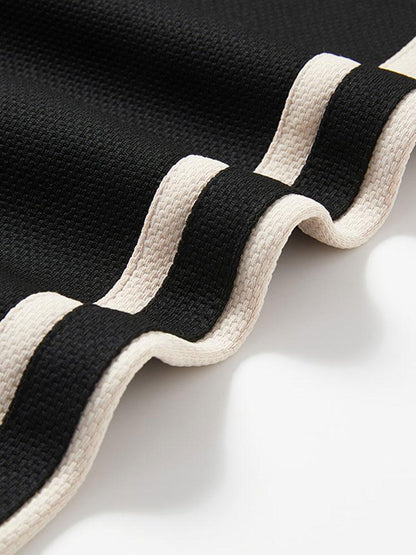 Vintage Side Stripe Loose Fit Straight Leg Pants