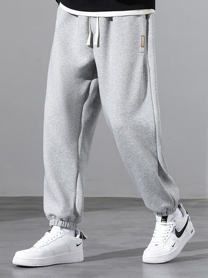 Drawstring Cotton Jogging Pants
