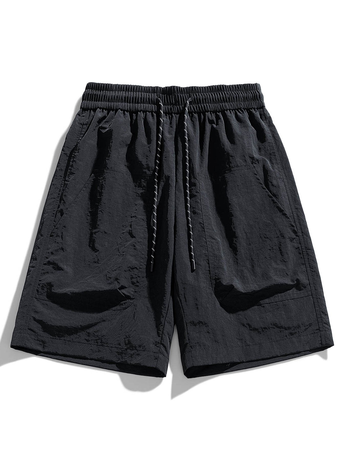 Patch Pocket Drawstring Shorts