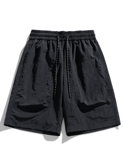 Patch Pocket Drawstring Shorts