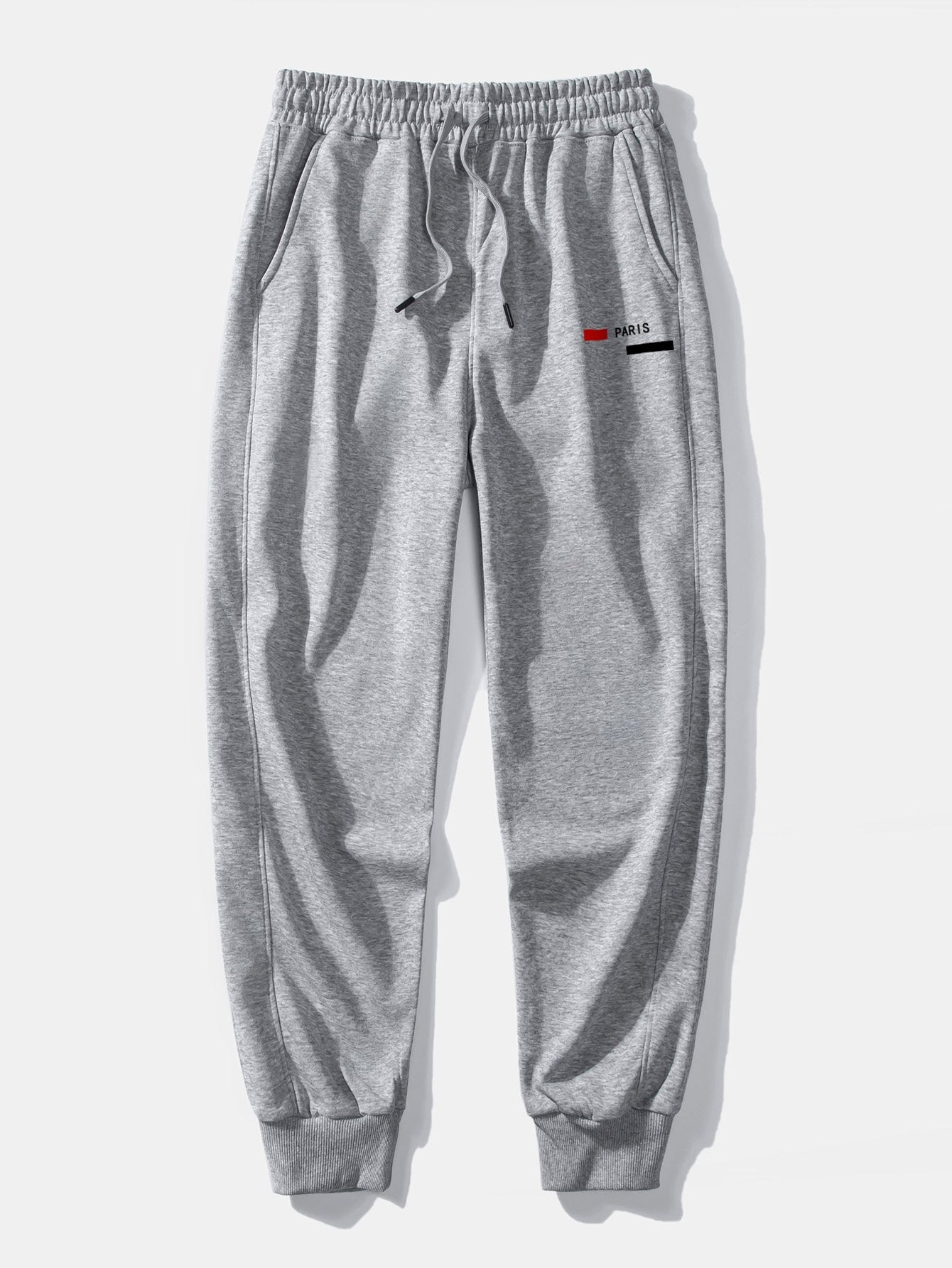 Paris Stripe Print Jogging Pants
