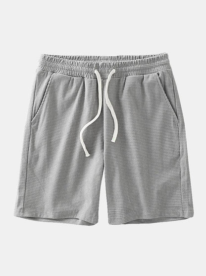 Drawstring Crosscut Corduroy Shorts