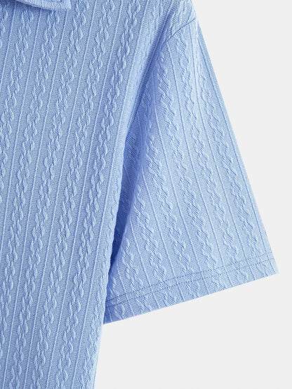 Textured Jacquard Polo