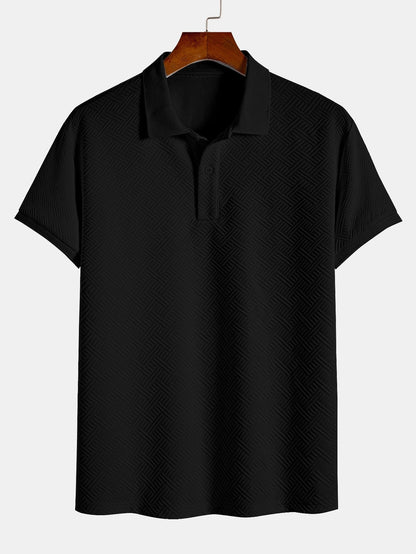 Striped Jacquard Polo