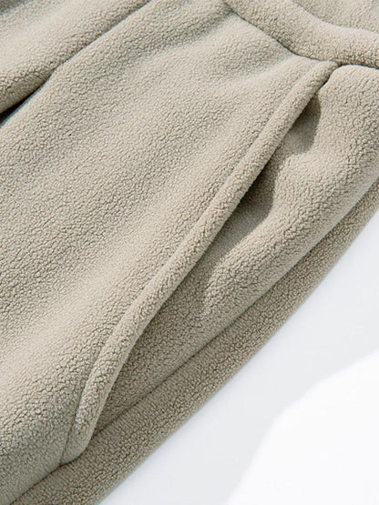 Polar Fleece Loose Fit Straight Leg Pants