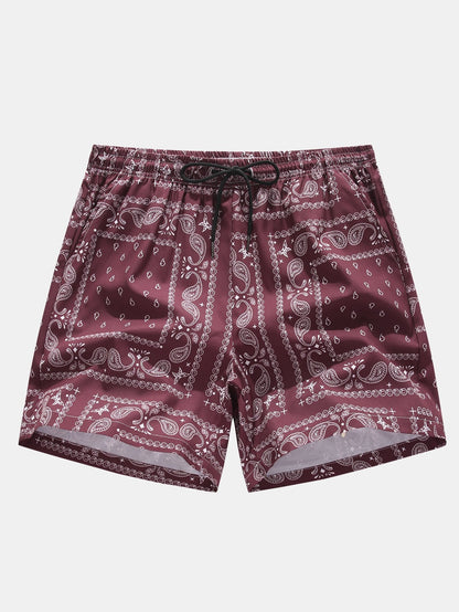 Paisley Print Shorts