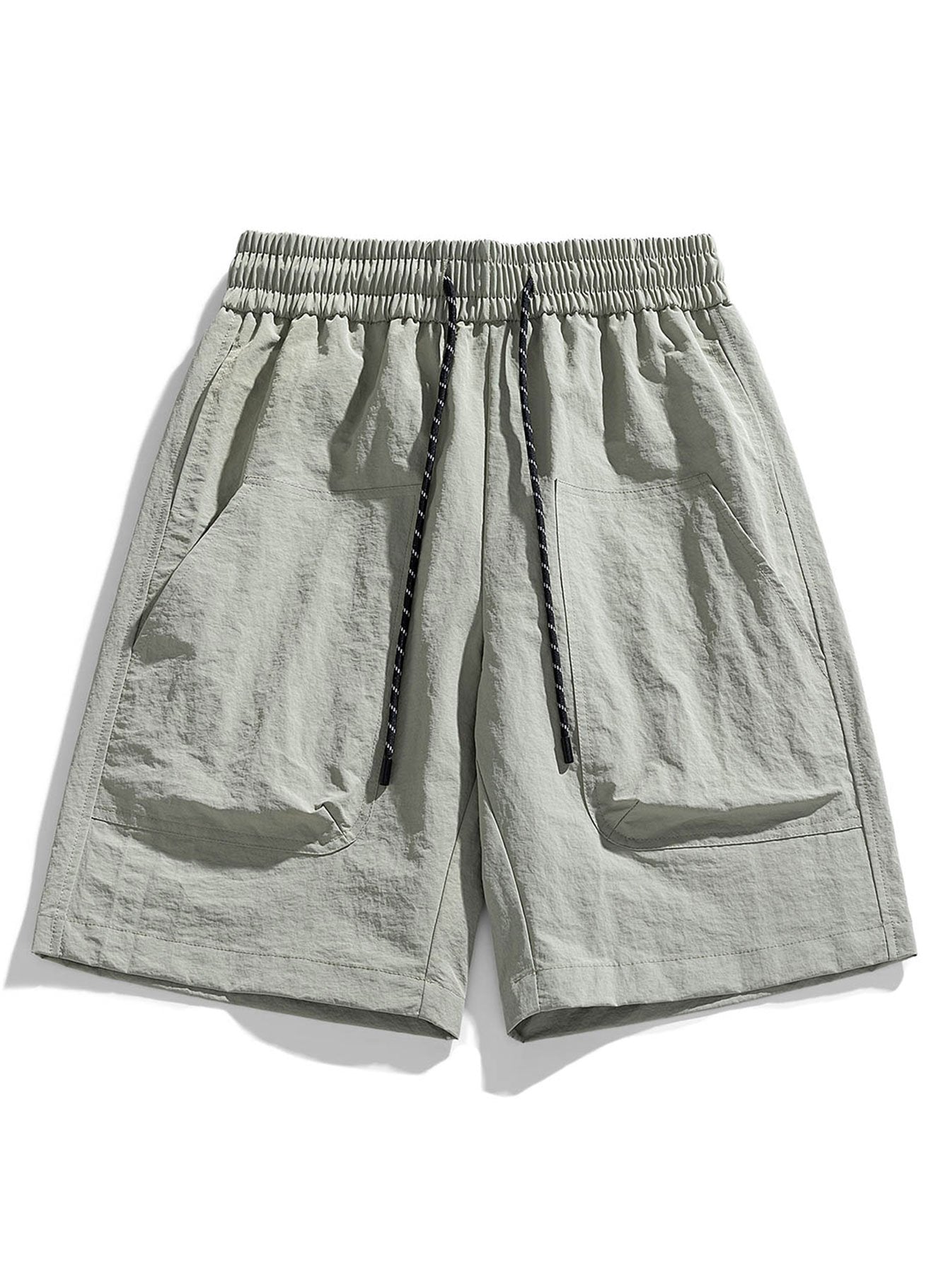 Patch Pocket Drawstring Shorts