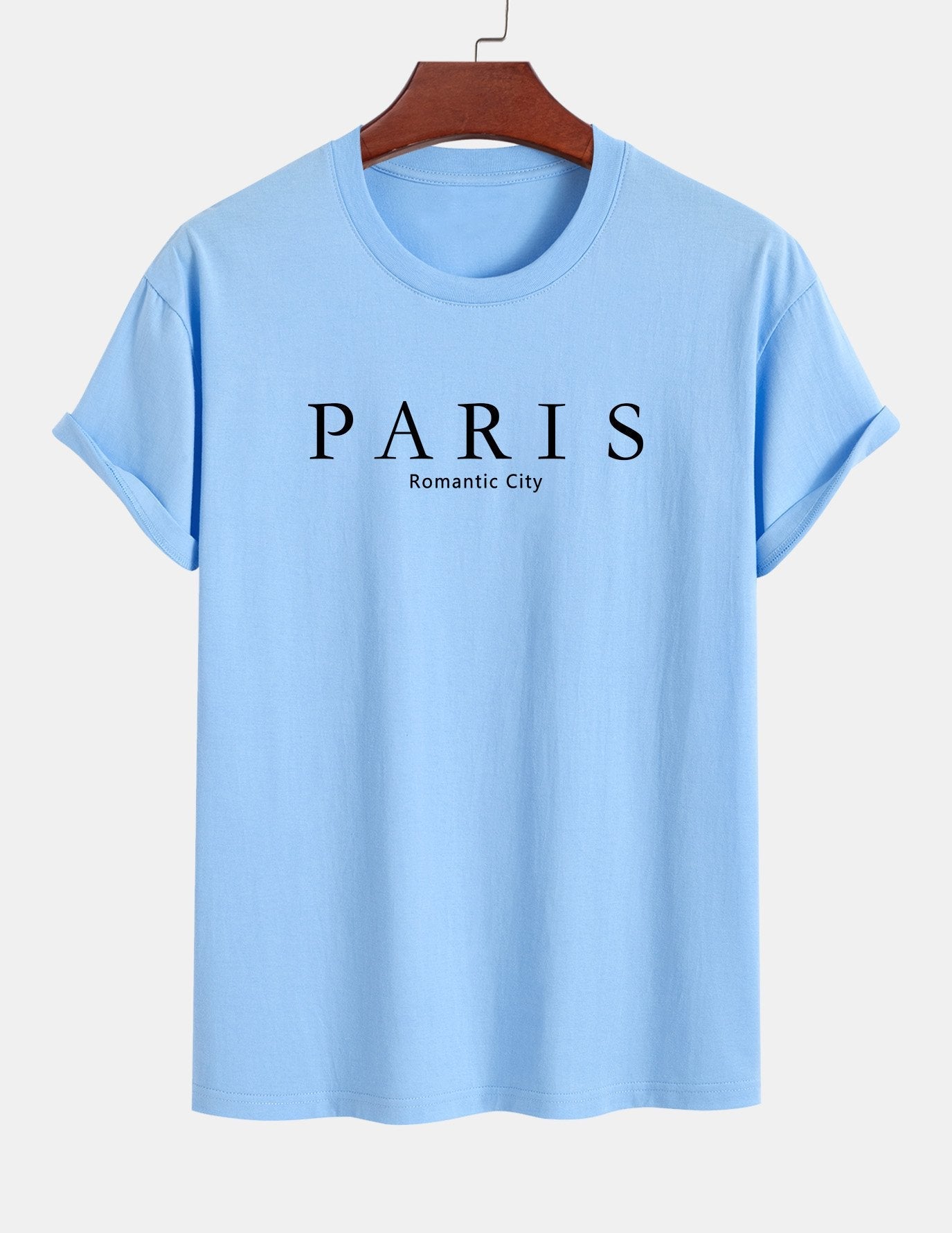 Regular Fit Paris Slogan Cotton T-Shirt