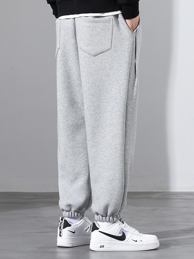 Drawstring Cotton Jogging Pants