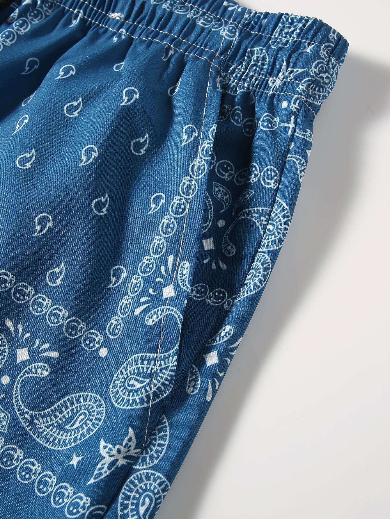 Paisley Print Shorts