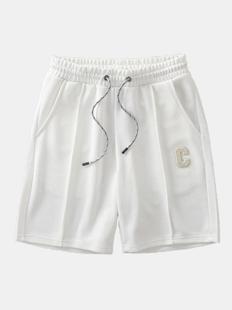 Waffle Drawstring Shorts