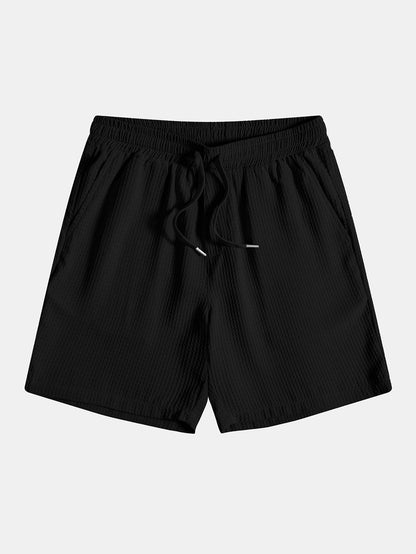 Waffle Drawstring Shorts
