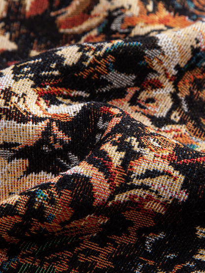 Painted Floral Jacquard Shorts