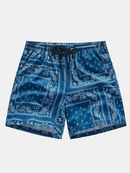 Paisley Print Shorts