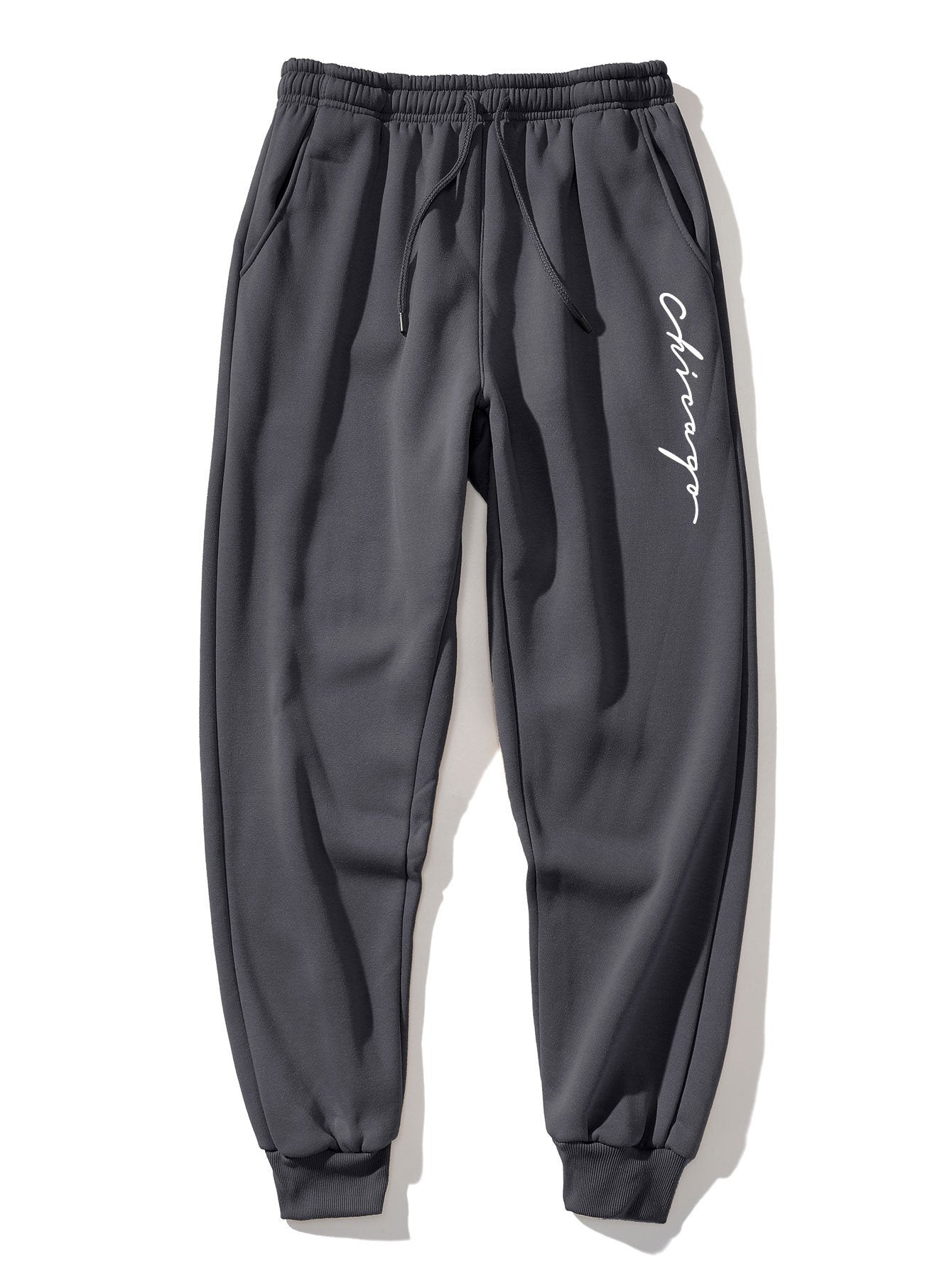 3 Pieces Chicago Print Jogger Pants