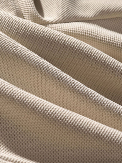 Loose Fit Drawstring Waffle Shorts