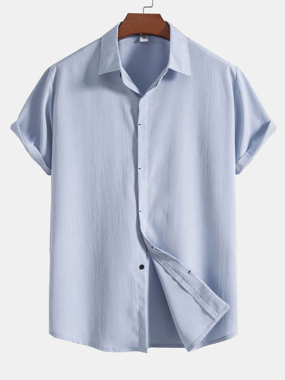 Crinkled Concealed Fly Shirt