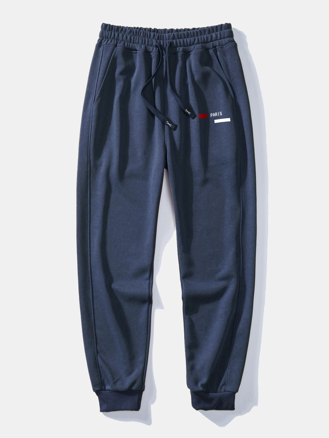 Paris Stripe Print Jogging Pants