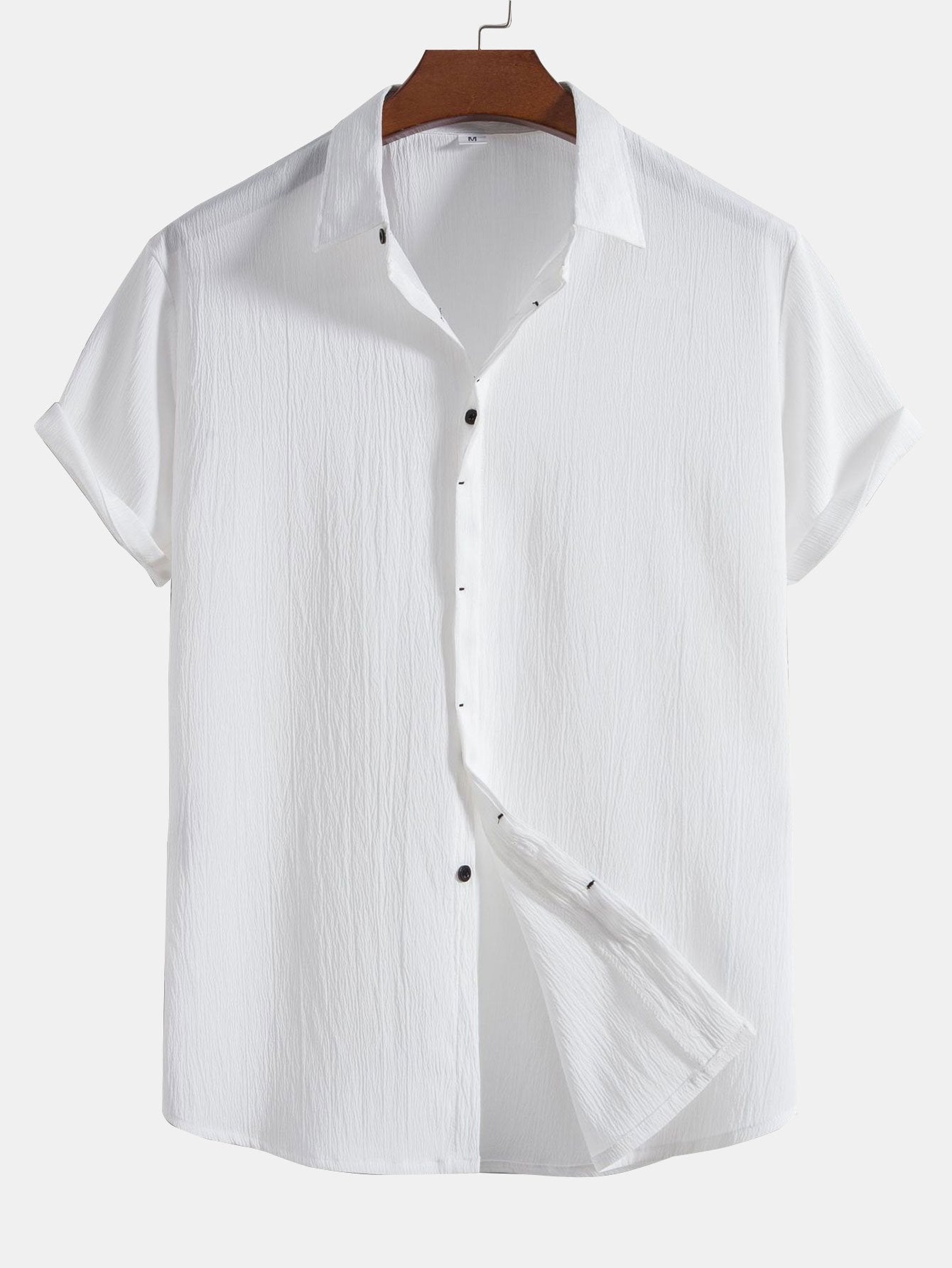 Crinkled Concealed Fly Shirt