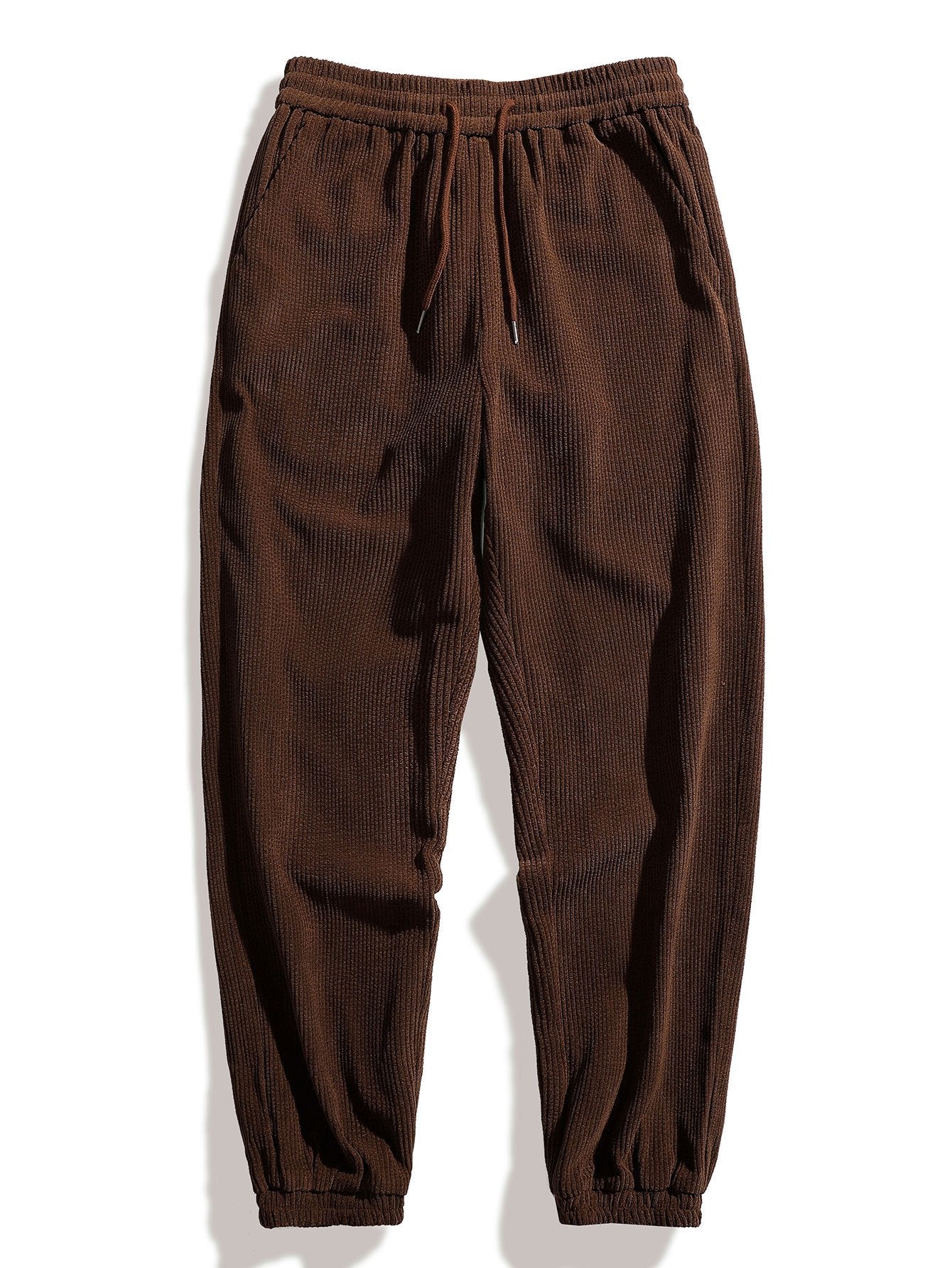 Drawstring Corduroy Jogger Pants