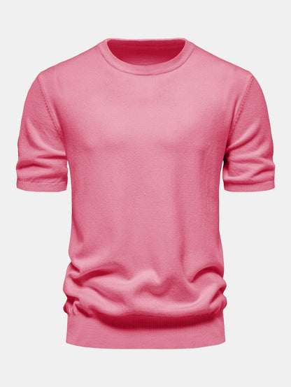 Knitted Crew Neck T-shirt