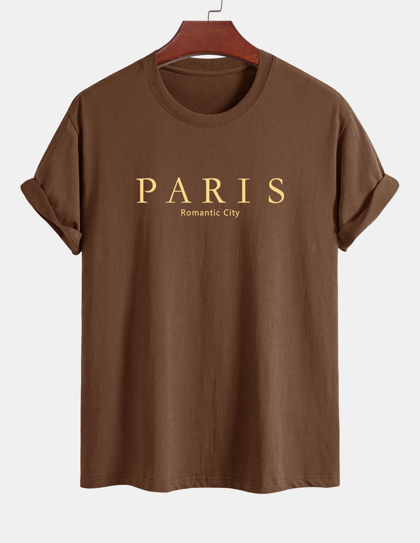 Regular Fit Paris Slogan Cotton T-Shirt
