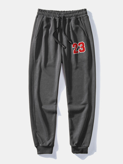 Number 23 Print Jogging Pants