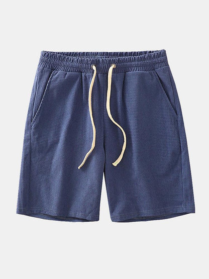 Drawstring Crosscut Corduroy Shorts