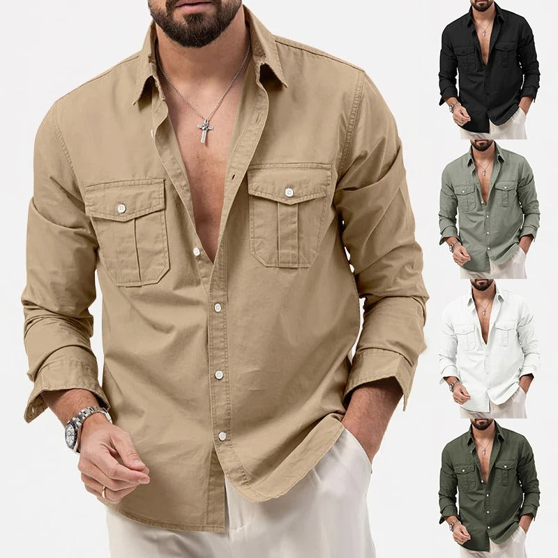 Relaxed Fit Button-Up Shirt