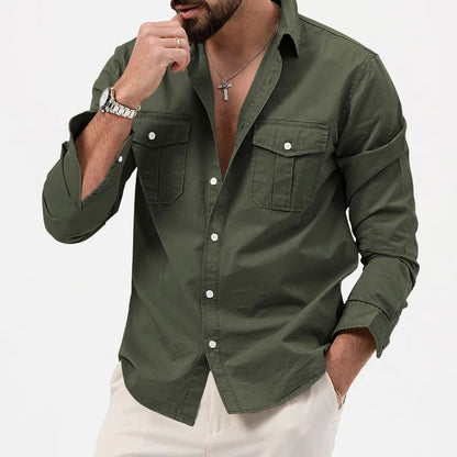 Relaxed Fit Button-Up Shirt