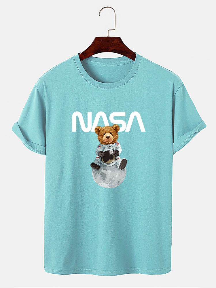 Nasa Bear Print T-Shirt