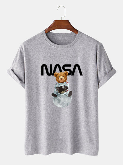 Nasa Bear Print T-Shirt